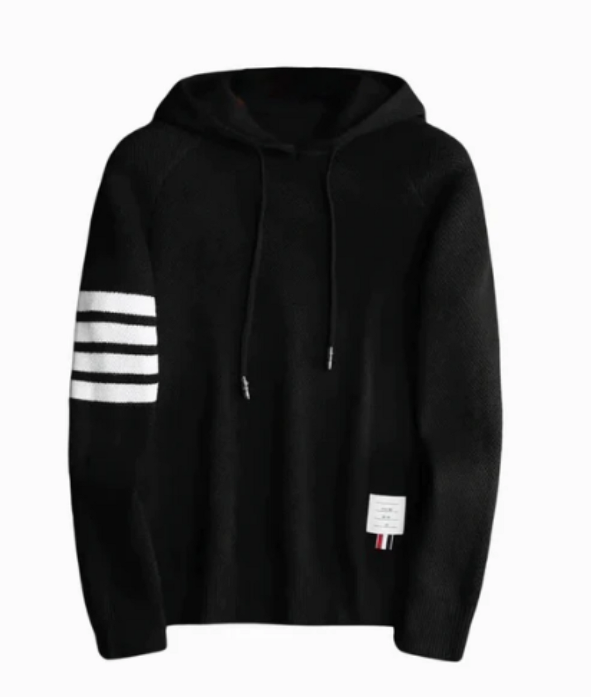 Stickad Hoodie
