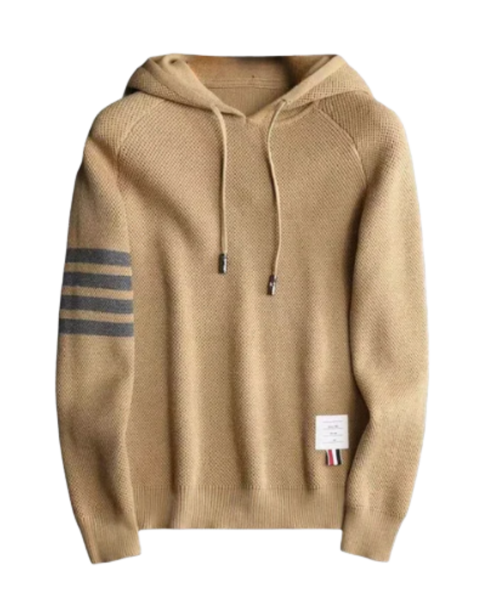 Stickad Hoodie