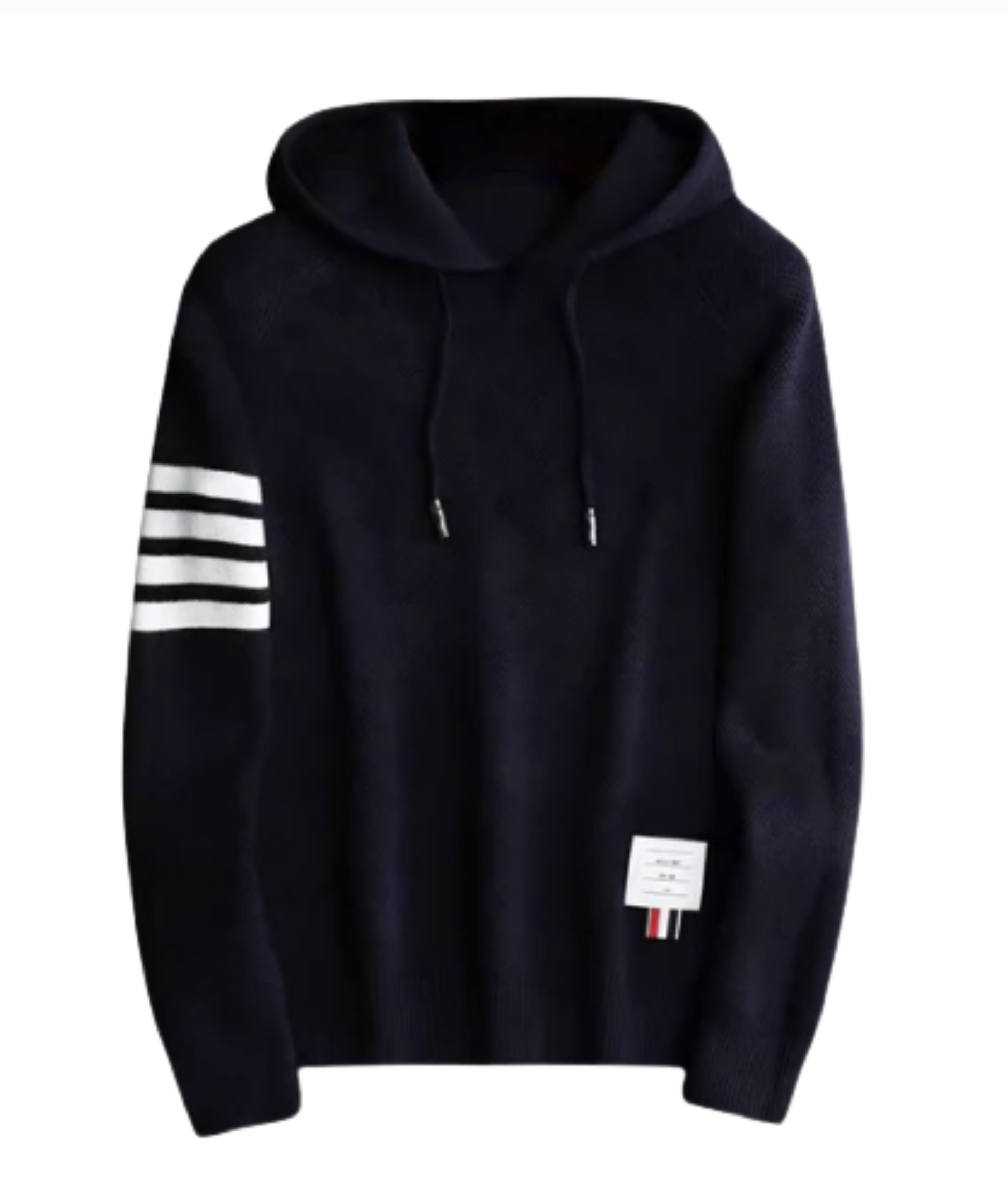 Stickad Hoodie