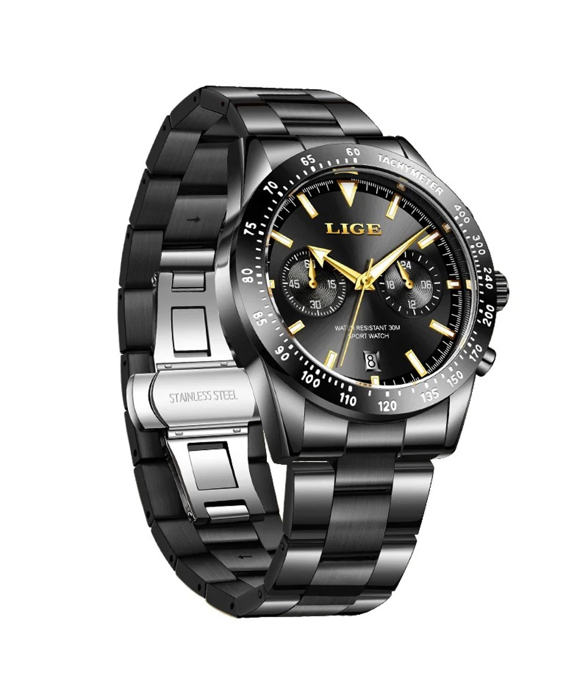 Herrklocka i rostfritt stål – LIGE LG89140